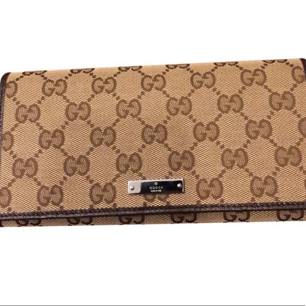 Gucci GG Brown Canvas Wallet